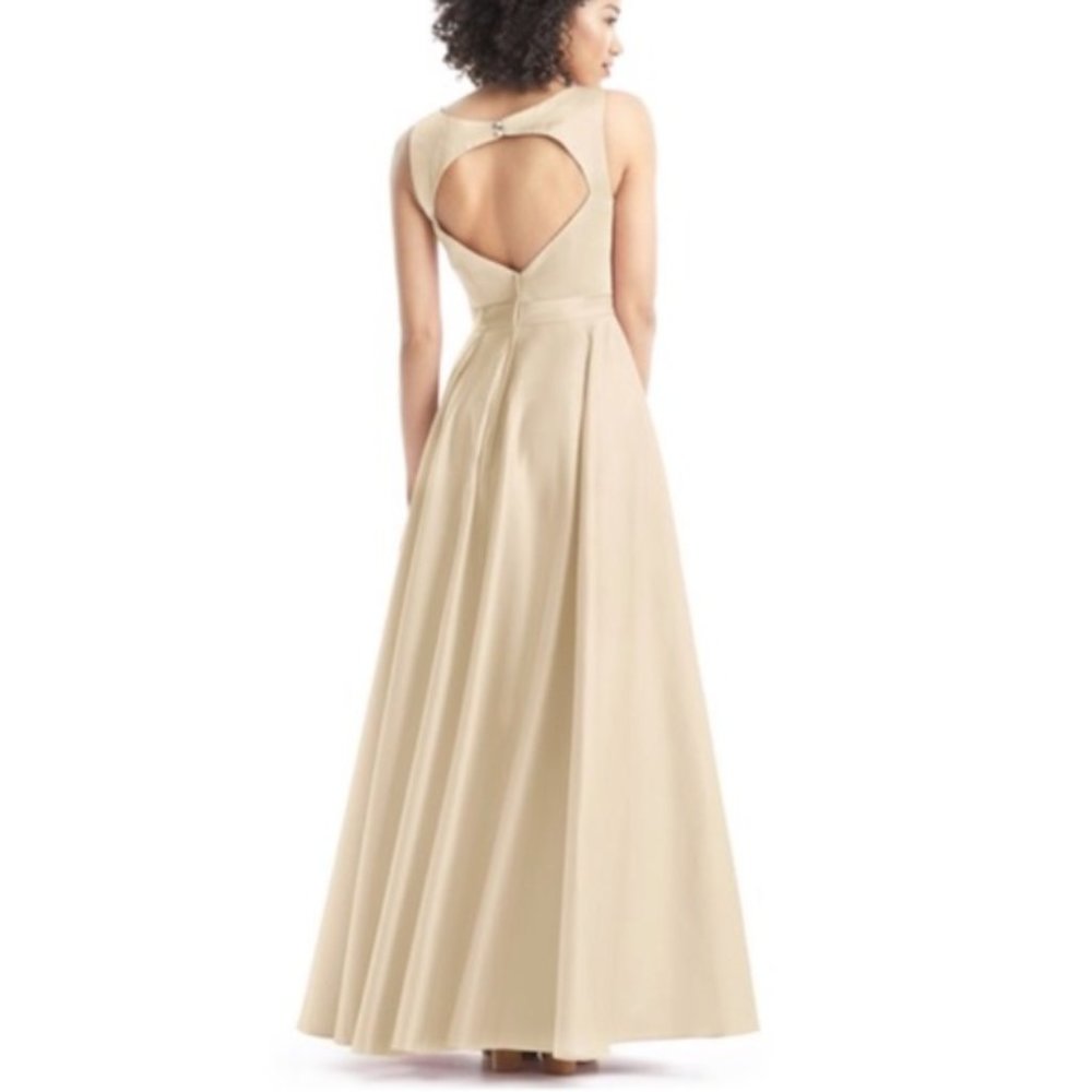 Azazie Jakayla Champagne Gown - Picture 2 of 12